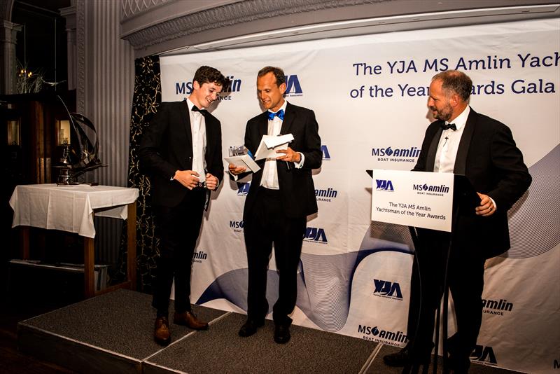 Alex Rabbitt wins the YJA MS Amlin Young Blogger of the Year Award during the YJA MS Amlin Awards Gala Dinner photo copyright Sally Golden taken at 