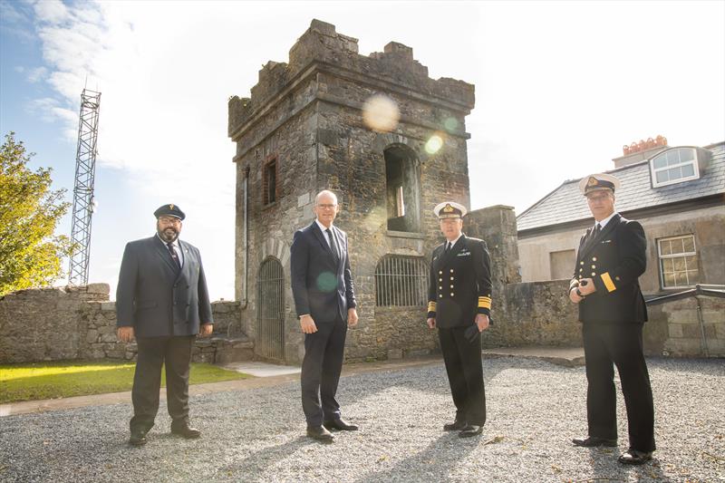 Minister of Foreign Affairs and of Defence Simon Coveney TD marked the Royal Cork Yacht Club's 300th birthday at a small ceremony on Haulbowline island, the Irish Naval Headquarters - photo © Darragh Kane Photography