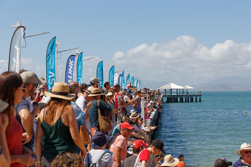 The Picnic Bay Jetty is the best vantage point for the Great Inflatable Race - Sealink Magnetic Island Race Week  - photo © Bethany Keats