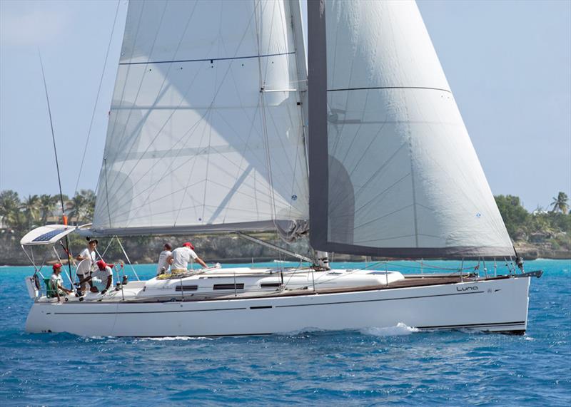 Luna – Dufour 44 – from Germany finished on a good note - Barbados Sailing Week 2018 photo copyright Peter Marshall / BSW taken at Barbados Cruising Club