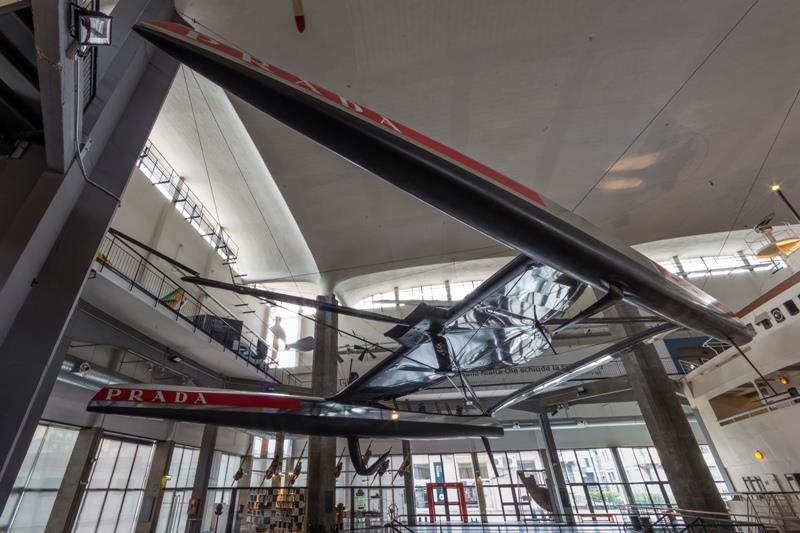 The Catamaran AC72 `Luna Rossa` at the National Museum of Science and Technology `Leonardo da Vinci` in Milan photo copyright Carlo Borlenghi / Foiling Week taken at 
