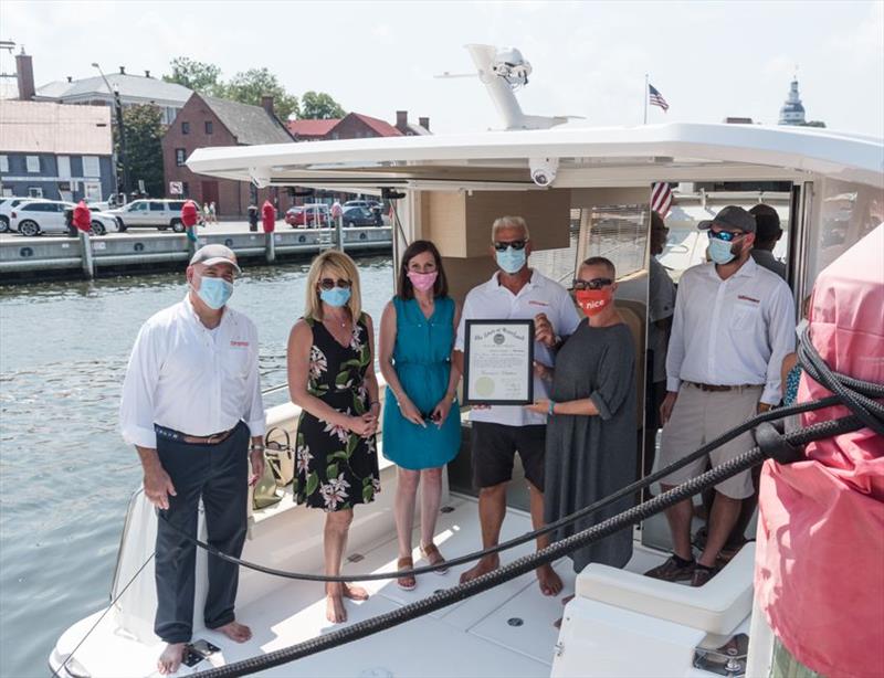 Governor of Maryland honours electric boating photo copyright Torqeedo taken at 