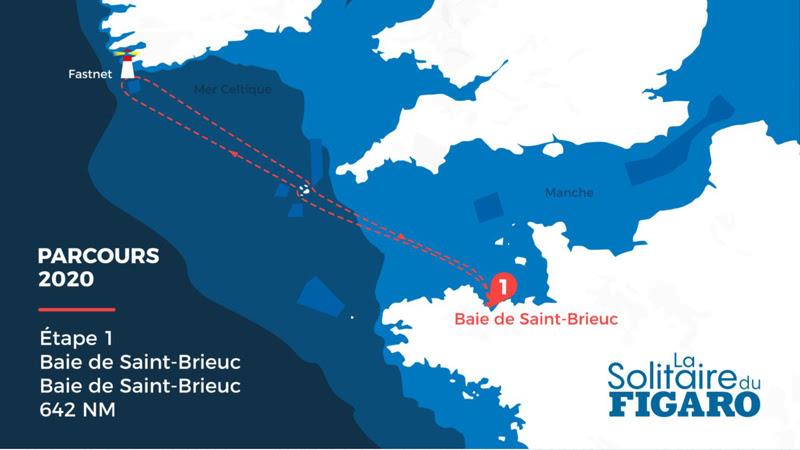 La Solitaire du Figaro map and schedule photo copyright OceansLab taken at 