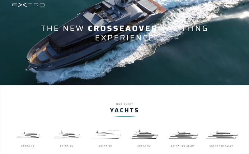The new extrayachts.com website is online photo copyright Extra Yachts taken at 