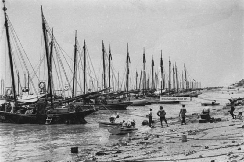 Around 400 pearl luggers operated out of Broome at  the start of the 20th Century State Library of WA photo copyright Southern Woodenboat Sailing taken at 