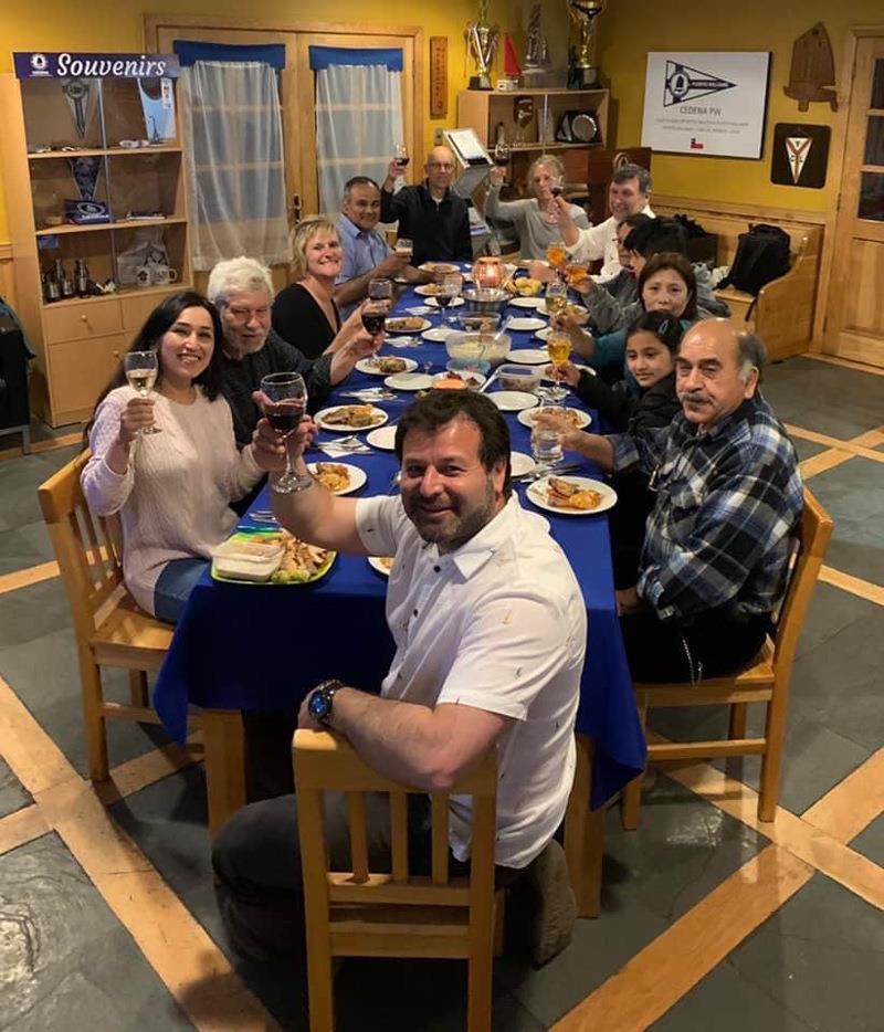 Chilean Christmas party hosted by occ port officer Eduardo in Puerto Williams photo copyright Susanne and Lars Hellman taken at 