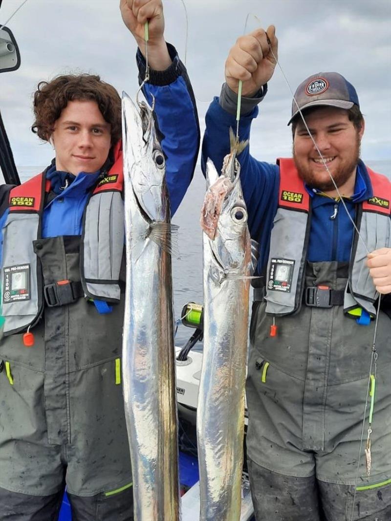Angus and Matthew Williams with a couple of Frost Fish photo copyright Spot On Fishing Hobart taken at 