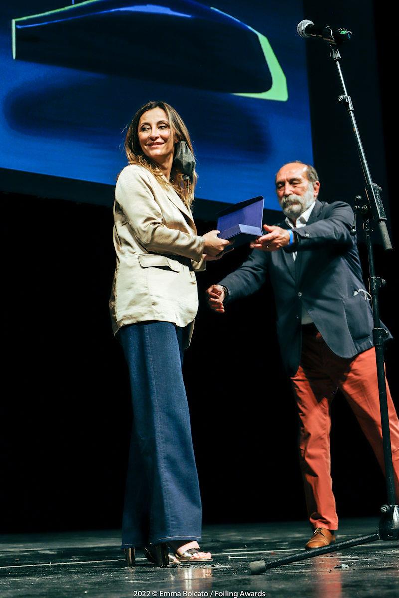 5th Foiling Awards - Production Winner Vortex represented by CEO of Sea Change Marcella Motta photo copyright Emma Bolcato taken at 
