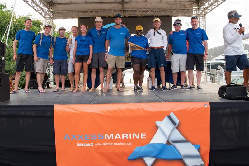 Prizegiving on Axxess Marine Y2K Race Day at Antigua Sailing Week photo copyright Ted Martin taken at Antigua Yacht Club