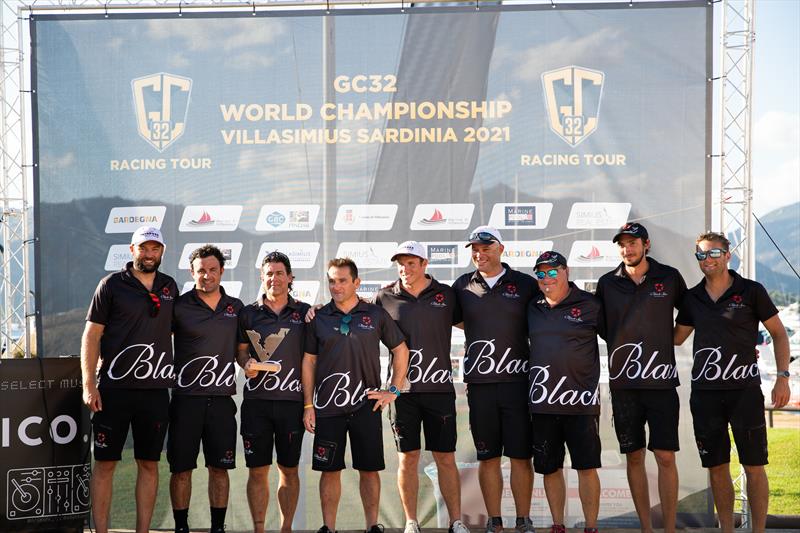 Christian Zuerrer (third from the left) with his Black Star Sailing Team photo copyright Sailing Energy / GC32 Racing Tour taken at 