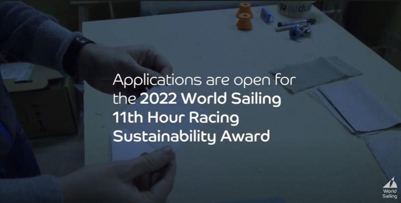 11th Hour Racing Sustainability Award nominations open photo copyright World Sailing taken at 