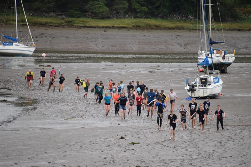 Mudlarks heading for battle to capture-the-flag during Solway Yacht Club Cadet Week 2022 photo copyright William Purkis taken at Solway Yacht Club