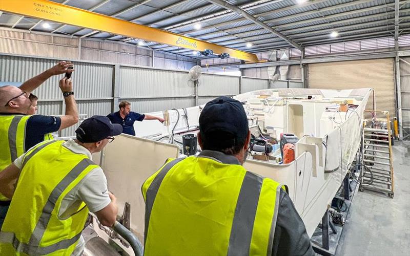 It was an enlightening opportunity to gain a deeper understanding of the latest systems and technologies being used on Riviera motor yachts photo copyright Riviera Australia taken at 