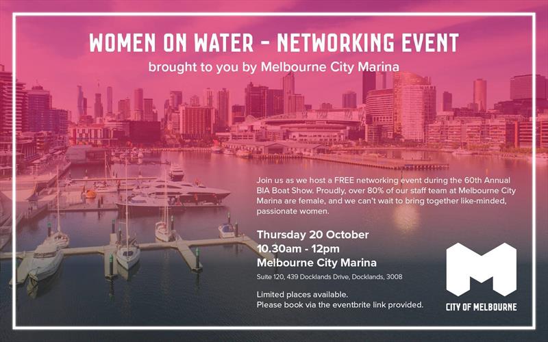 Women on Water - Networking event photo copyright Melbourne City Marina taken at 