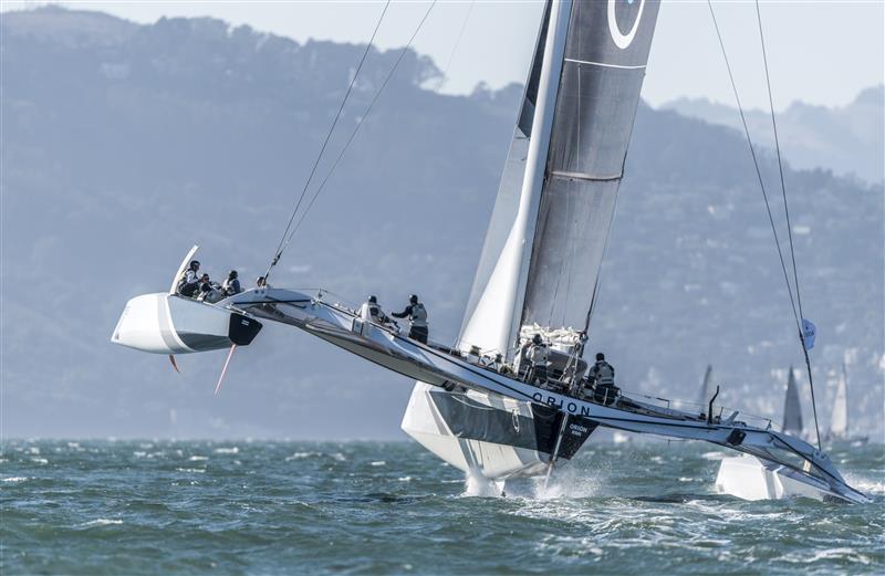 Tom Siebel's multihull Orion in the Rolex Big Boat Series photo copyright Rolex / Kurt Arrigo taken at St. Francis Yacht Club and featuring the MOD70 class