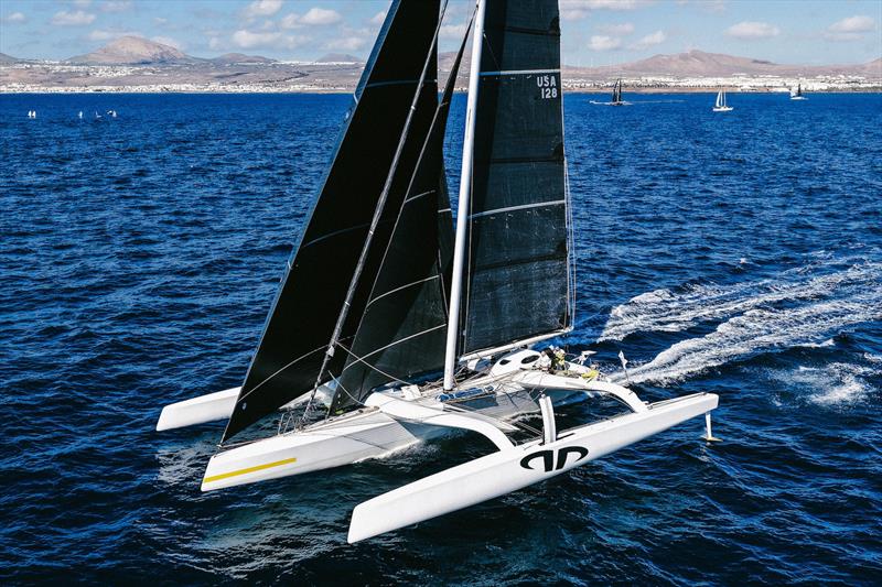 Jason Carroll's MOD70 Argo starts the 2026 RORC Transatlantic Race - photo © Sailing Energy