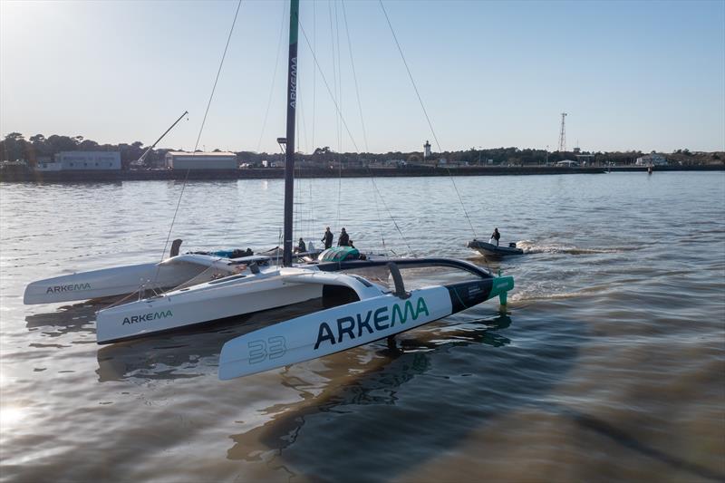 Launching of Arkema on the 23rd March 2022 photo copyright Vincent Olivaud / Arkema Sport taken at  and featuring the Multi 50 class