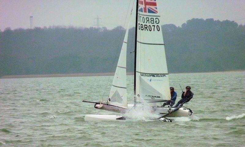 Morgan Smith and Alex Hamel take third Fast fleet at Weston SC's January Cup photo copyright Olly Harris taken at Weston Sailing Club and featuring the Nacra 15 class