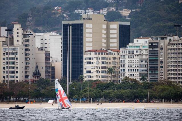 Day 3 of the Rio 2016 Olympic Sailing Competition photo copyright Richard Langdon / Ocean Images taken at  and featuring the Nacra 17 class