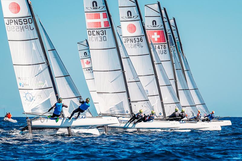 Last Chance Regatta at Hyères Day 4 photo copyright Sailing Energy / World Sailing taken at COYCH Hyeres and featuring the Nacra 17 class