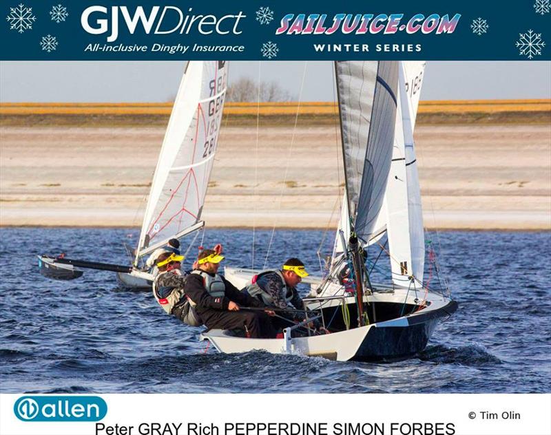 Peter Gray's National 18 wins the GJW Direct Sailjuice Winter Series Datchet Flyer photo copyright Tim Olin / www.olinphoto.co.uk taken at Datchet Water Sailing Club and featuring the National 18 class