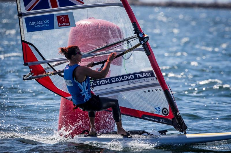 Bryony Shaw on day 6 of the Aquece Rio – International Sailing Regatta photo copyright Jesus Renedo / SailingEnergy / ISAF taken at  and featuring the RS:X class