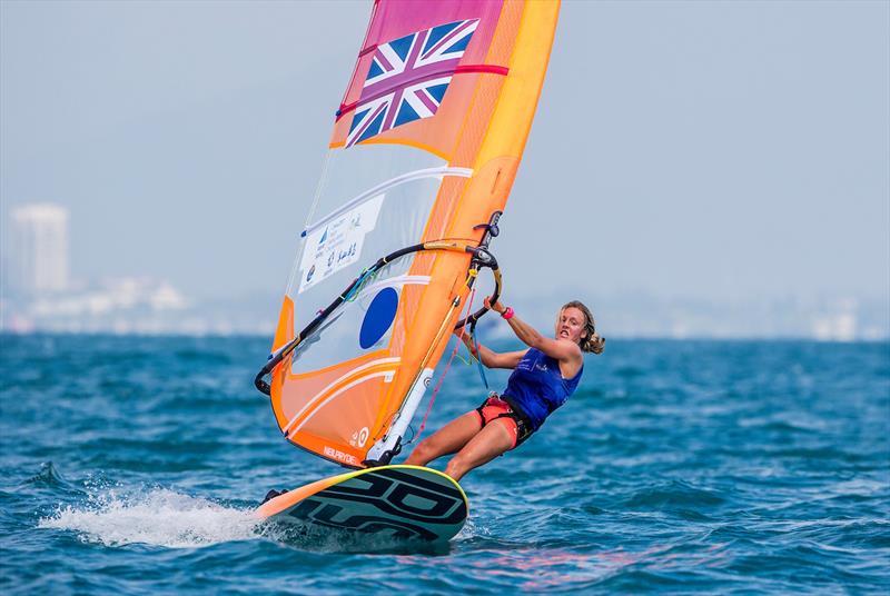 Gold for Emma Wilson (RS:X) in the Youth Sailing World Championships at Sanya, China photo copyright Jesus Renedo / Sailing Energy taken at  and featuring the RS:X class