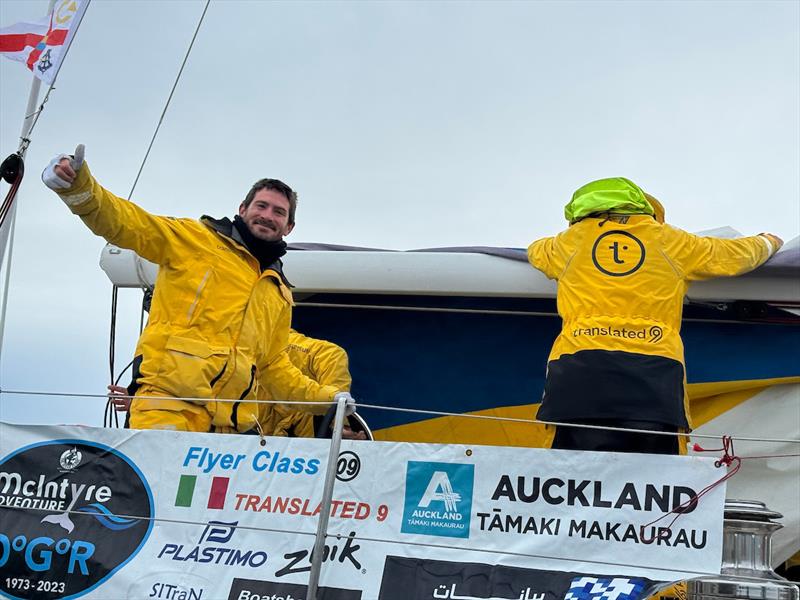Nico Malingri took over as co-skipper on Leg 4 with Simon Navigator once again. Nico was happy to cross the finish line and is already thinking about the 2027 OGR photo copyright Aïda Valceanu / OGR2023 taken at  and featuring the Ocean Globe Race class