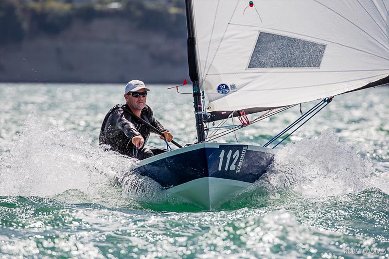 Dan Slater - 2019 Symonite OK Dinghy World Championship photo copyright Robert Deaves taken at Wakatere Boating Club and featuring the OK class
