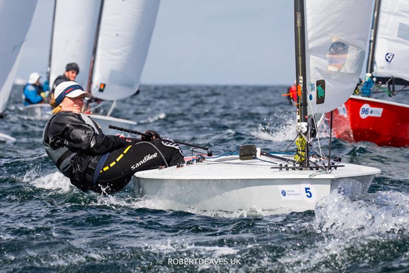 Alexa Müller, GER - OK Dinghy World Championship day 2 photo copyright Robert Deaves taken at  and featuring the OK class