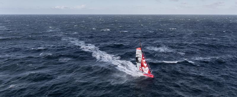 Sam Davies on Initiatives Coeur during the Vendée Globe photo copyright #VG2020 taken at  and featuring the IMOCA class