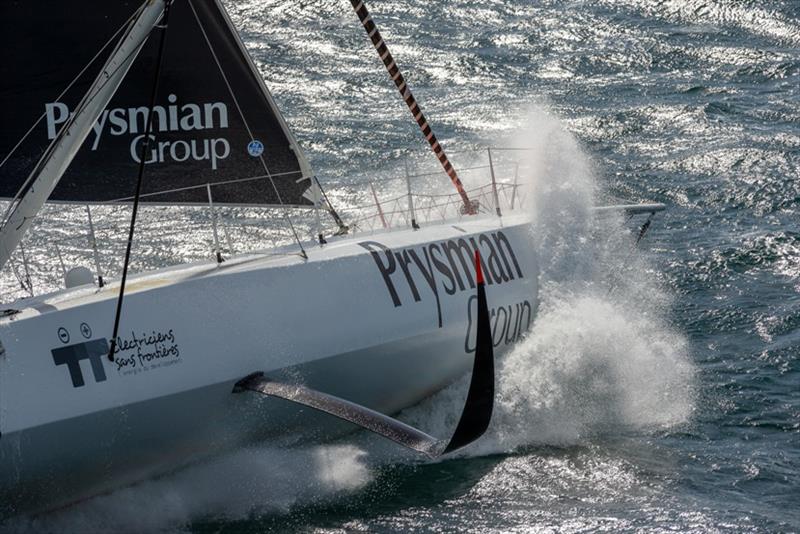 Giancarlo Pedote on Prysmian Group photo copyright Jean-Marie Liot taken at  and featuring the IMOCA class