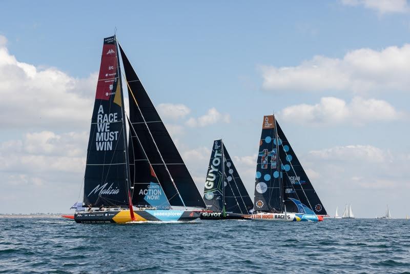 Three of the teams that will compete in The Ocean Race 2022-23 photo copyright Alexander Champy-McLean / The Ocean Race taken at  and featuring the IMOCA class