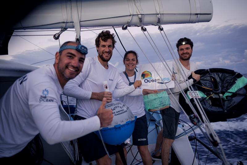 3 February 2023, Leg 2 onboard Biotherm. Weather buoy - photo © Anne Beauge / Biotherm