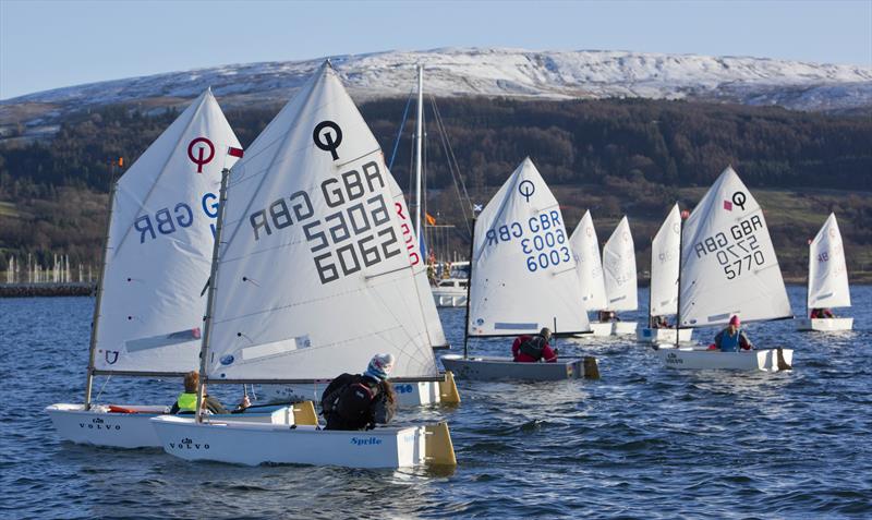 RYA Scotland Winter Championships at Largs photo copyright Marc Turner / RYA Scotland taken at Largs Sailing Club and featuring the Optimist class