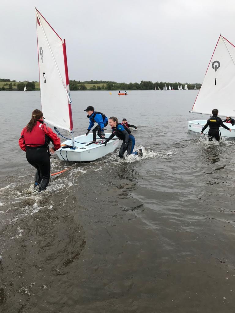 Leigh & Lowton Regatta Weekend 2019 photo copyright Lindsay Welfare & Gary Coop taken at Leigh & Lowton Sailing Club and featuring the Optimist class