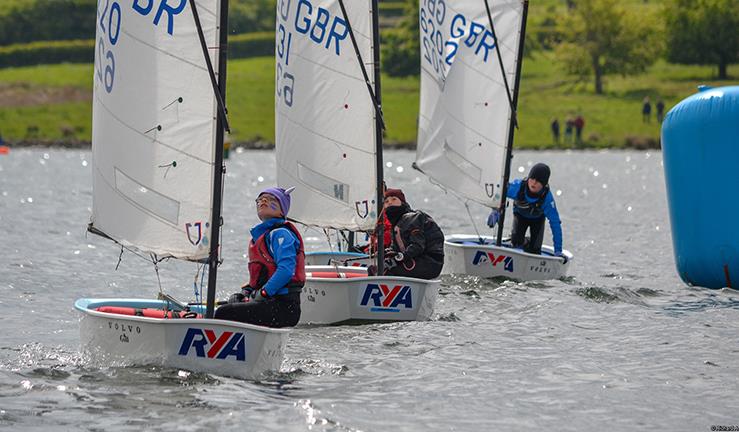 Optimist sailing photo copyright Richard Aspland taken at RYA Dinghy Show and featuring the Optimist class