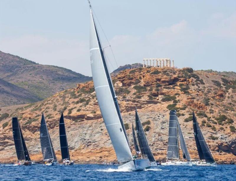 The fleet will start and finish under the Temple of Poseidon at Cape Sounio photo copyright Nikos Alevromytis taken at  and featuring the ORC class