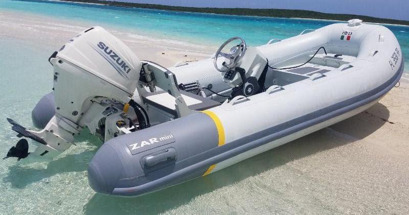ZAR Mini RIB 13 Tender with Suzuki 30 - photo © Inflatable Boat Pro