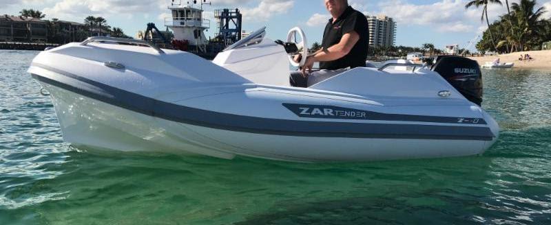 ZAR Tender ZF-0 with Suzuki 40 photo copyright Inflatable Boat Pro taken at  and featuring the Power boat class