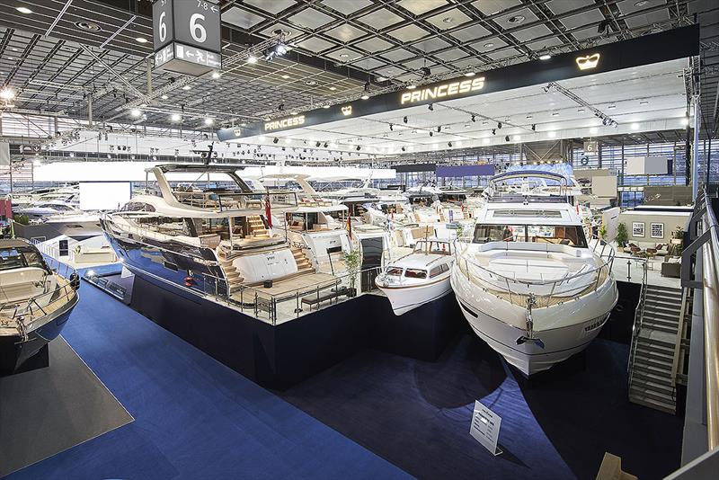 Princess Dussleldorf stand photo copyright Princess Yachts taken at  and featuring the Power boat class