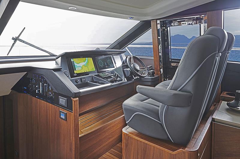 Princess Yachts S66 - Helm photo copyright Princess Yachts taken at  and featuring the Power boat class