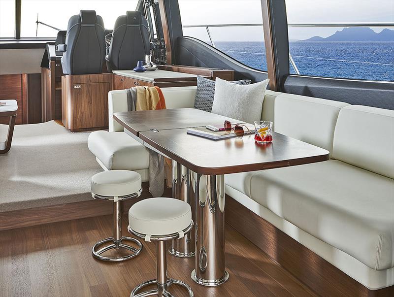 Princess Yachts S66 - Dinette (stools) photo copyright Princess Yachts taken at  and featuring the Power boat class