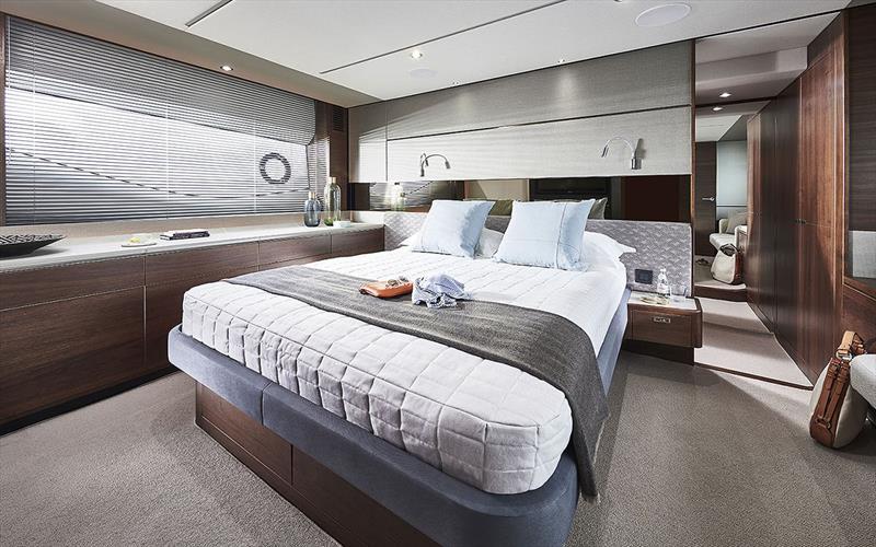 Princess Yachts S66 - Owner's Stateroom photo copyright Princess Yachts taken at  and featuring the Power boat class