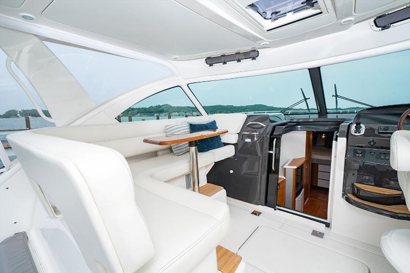 Tiara 39 Open -Teak upper cockpit table photo copyright Tiara Yachts taken at  and featuring the Power boat class