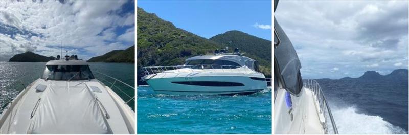 A motor yacht for all seasons: Russell admires his 5400 Sport Yacht's ‘tremendous capacity on blue water' photo copyright Riviera Australia taken at  and featuring the Power boat class