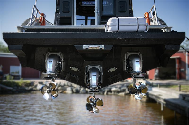 Volvo Penta triple DPI drive installation photo copyright Volvo Penta taken at  and featuring the Power boat class