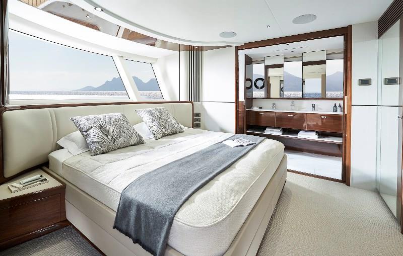 Princess X80 - Master stateroom photo copyright Princess Yachts taken at  and featuring the Power boat class