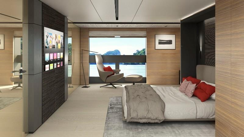 CRN 52-metre M/Y 142 - Master bedroom photo copyright CRN Yachts taken at  and featuring the Power boat class