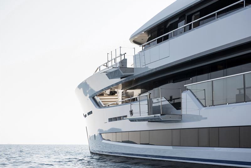 55m Al Waab - Balcony photo copyright Alia Yachts / Pozitif Studio taken at  and featuring the Power boat class